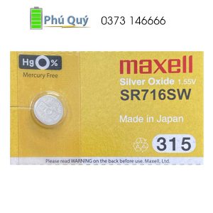 Pin đồng hồ maxell